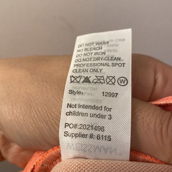 Weissman Dance costume coral orange rhinestone appliqué Take Me Home 12997 IC - Picture 10 of 11